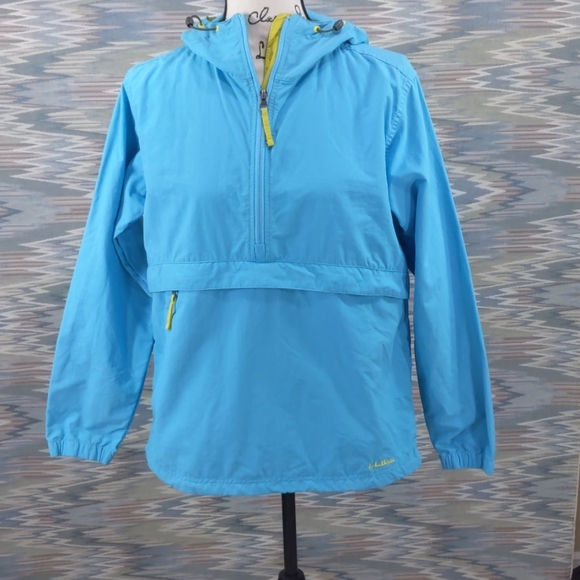 L.L. Bean Jackets & Coats Nwot Ll Bean Hooded Pullover Rain Jacket Size M Poshmark